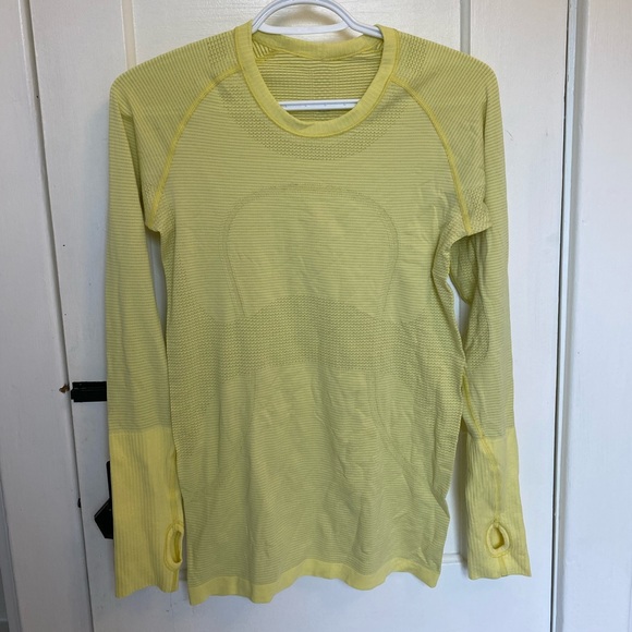 Lululemon Swiftly Long Sleeve Neon Yellow - Picture 1 of 2